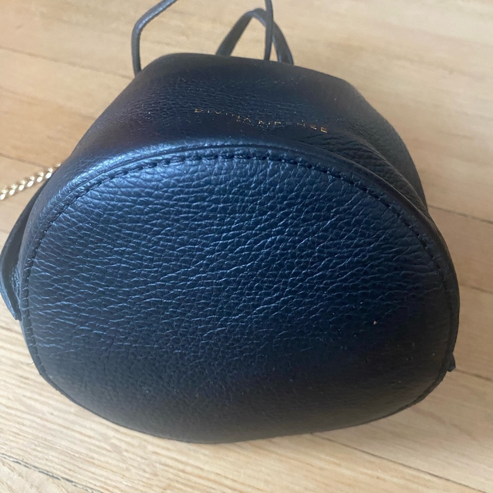 Divina Firenze Made in Italy Black Leather Bucket Bag - Picture 2 of 8